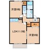 エフロレンス山陽C 2LDKの間取り