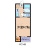 さんさん館C・D 1Kの間取り