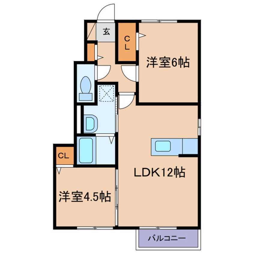 間取図 キューブモカ