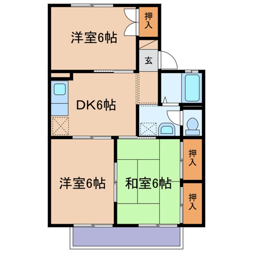 間取図 ウインズコート