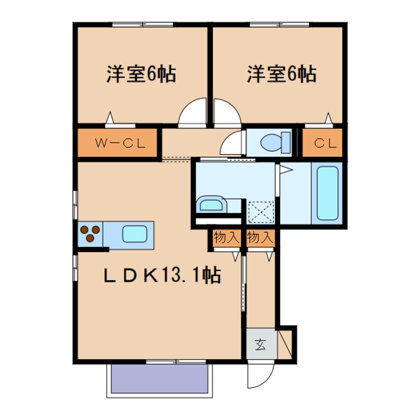 間取図 カトルセゾン