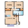 カトルセゾン 2LDKの間取り