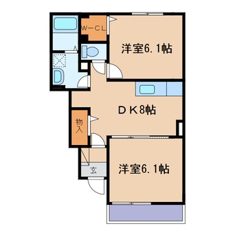 間取図 フジ　コッティB