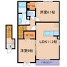 カンタービレ 2LDKの間取り