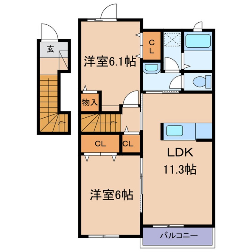 間取図 エミネンス　アムール