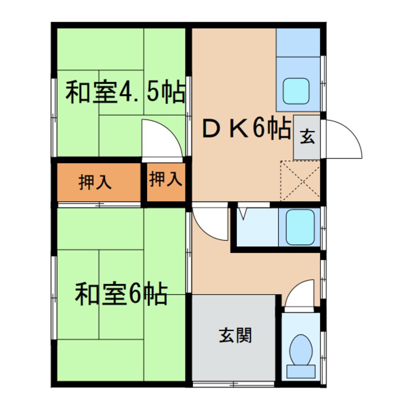 間取図 田邉借家　