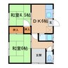 田邉借家　 2DKの間取り