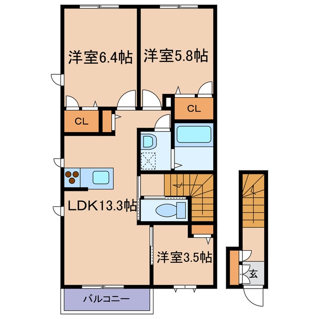 間取り図 フェリベーテB