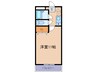ジュネス新倉敷 1Kの間取り