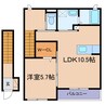 フィオーレ 1LDKの間取り