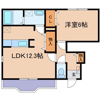 間取図 ベル　さくらB