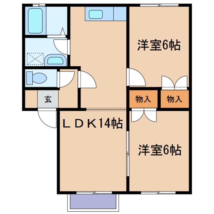 間取図 トランキル金光C