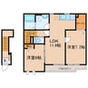 スマイリー 2LDKの間取り