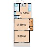 滝澤コーポ 2DKの間取り