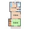滝澤コーポ 2DKの間取り