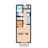 セジュール上野浦Ⅱ 1Kの間取り