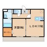サンハートピア 1LDKの間取り
