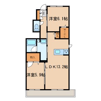 間取図 ブルーメ里見