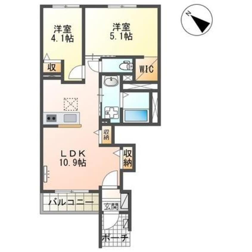 間取図 バン・テール