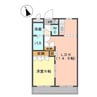クオリティーヒルズ 1LDKの間取り