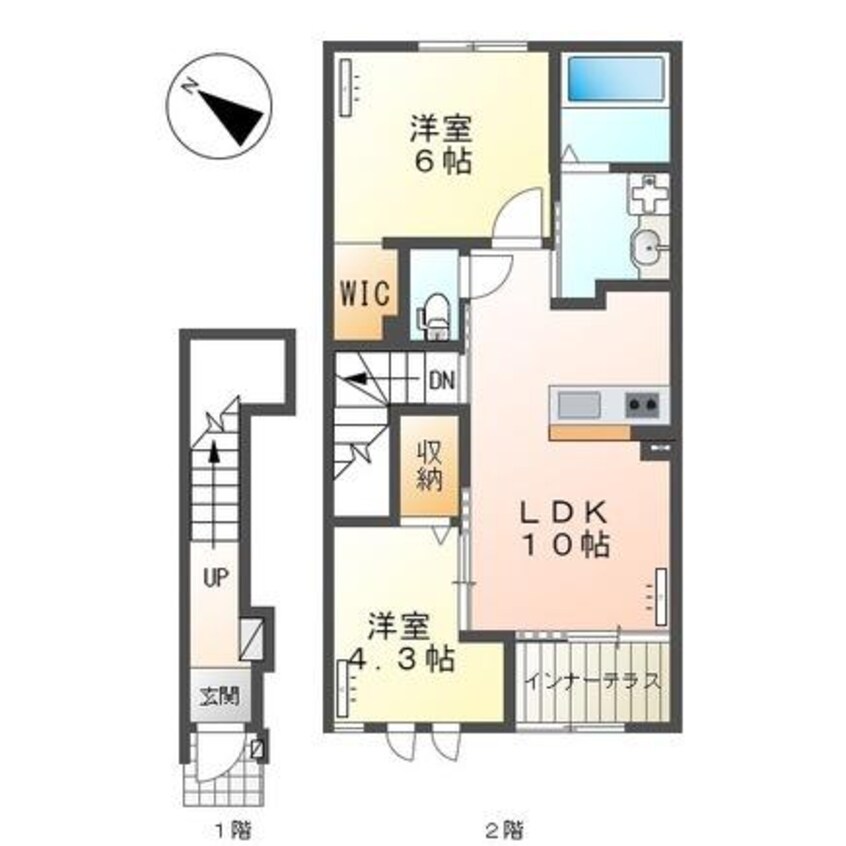 間取図 （仮）スターテラスⅡ阿賀崎