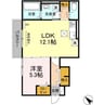 グレイス　ハマダ 1LDKの間取り