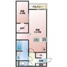 AKURA玉島 1LDKの間取り