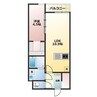 AKURA玉島 1LDKの間取り