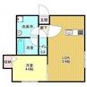 アスイエ 1LDKの間取り