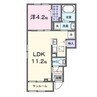 アゴーラA 1LDKの間取り