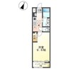 （仮）シェルル爪崎 1Kの間取り
