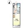 （仮）シェルル爪崎 1Kの間取り
