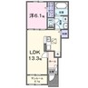 クレール九番館 1LDKの間取り