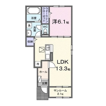 間取図 クレール九番館