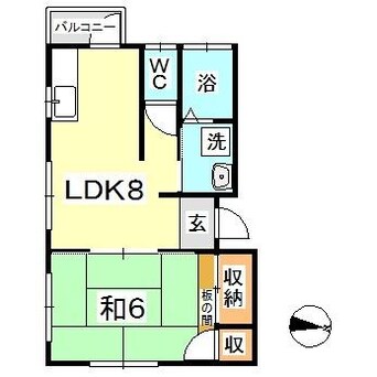 間取図 ドミールタキザワ