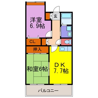 間取図 サンワプラザ福崎Ⅲ