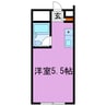サンワプラザ福崎Ⅰ 1Rの間取り