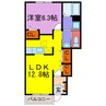 グレイス・エンジェル 1LDKの間取り