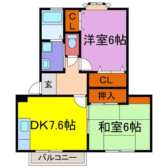 間取図 ジュネス香呂