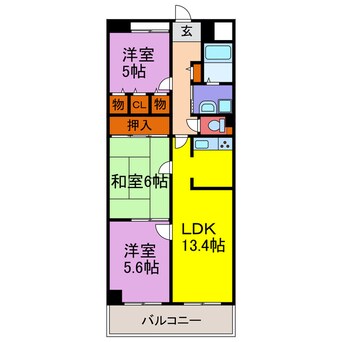 間取図 キャッスルコート福崎