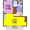 シャーメゾン七種 1LDKの間取り