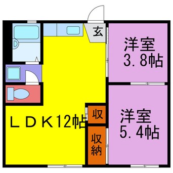 間取図 ファミーユ金澤