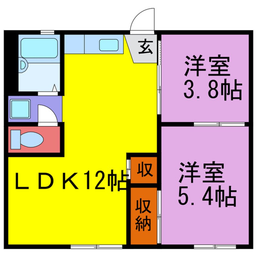 間取図 ファミーユ金澤