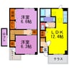 グリーン・ゲーブルズ 2LDKの間取り