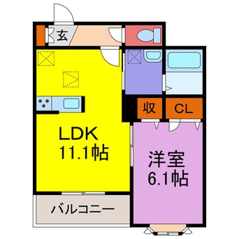 間取図 カルムリー福崎Ｂ･Ｃ