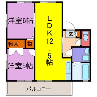 間取図 フルーヴ