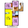 メゾン福渡 3LDKの間取り