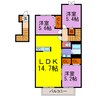 メゾン福渡 3LDKの間取り