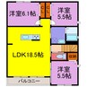 シャーメゾン神河 3LDKの間取り