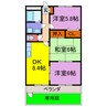 ハイツエトワール 3DKの間取り